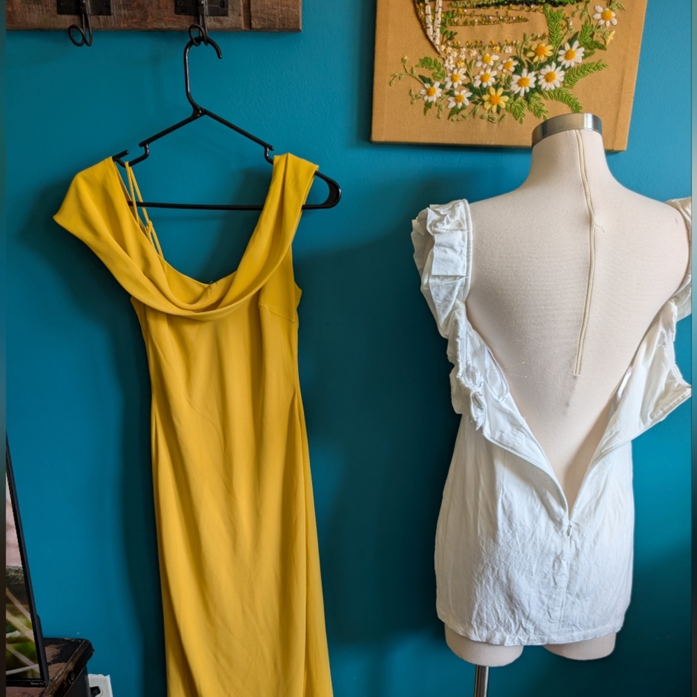 Superdown Ruffle Off The Shoulder Mini Dress Whit… - image 3